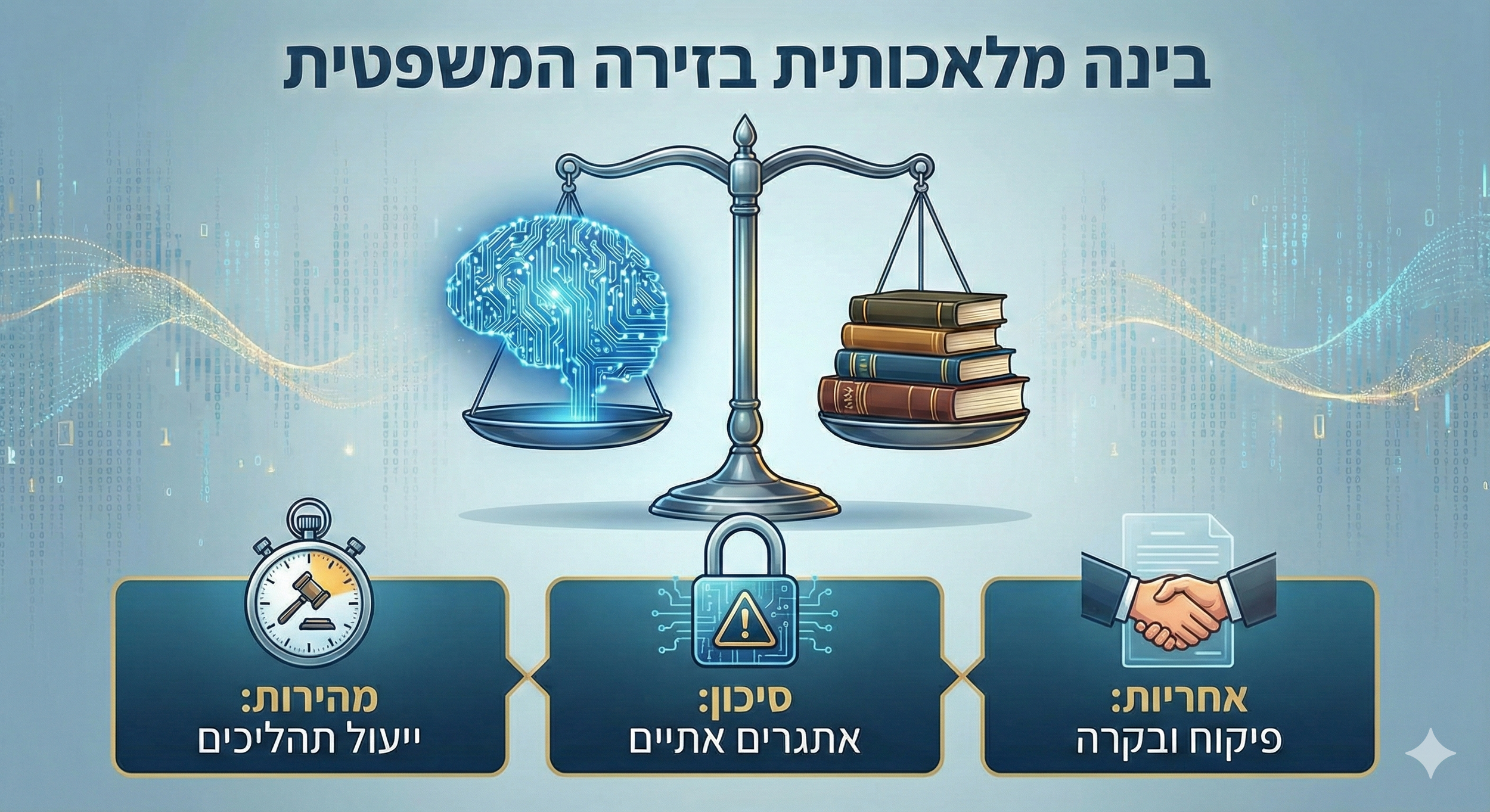 בינה מלאכותית בזירה המשפטית: בין האצת תהליכים לניהול סיכונים – מתווה לשימוש אחראי ומושכל